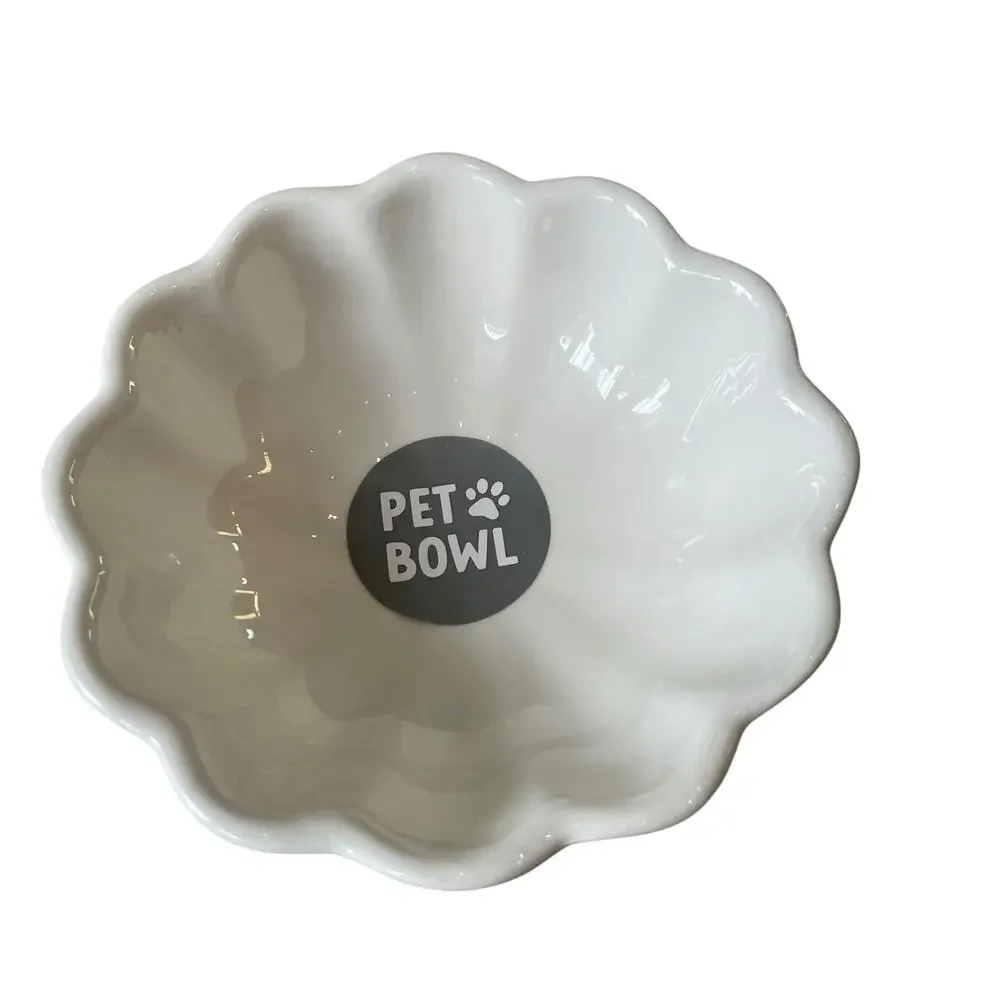 Pink Bow Raised Ceramic Pet Bowl 5